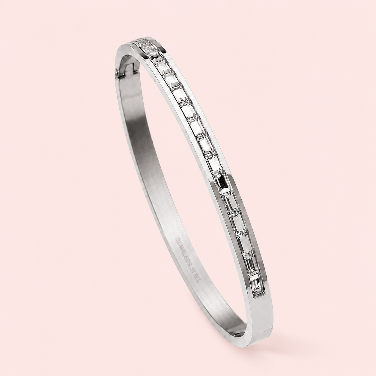Ice Luxe Baguette Bangle