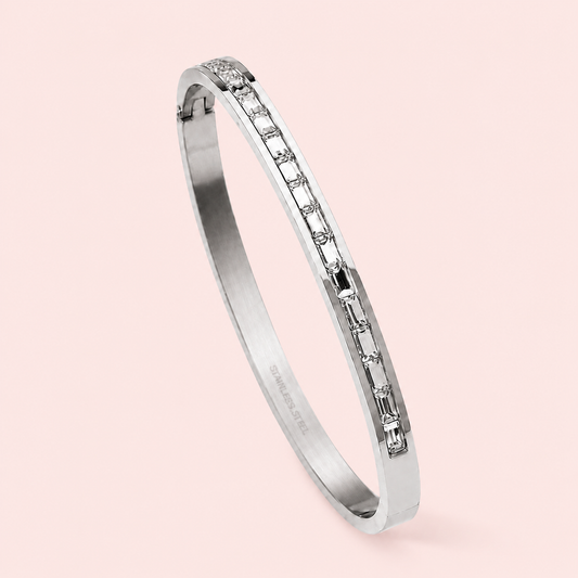 Ice Luxe Baguette Bangle